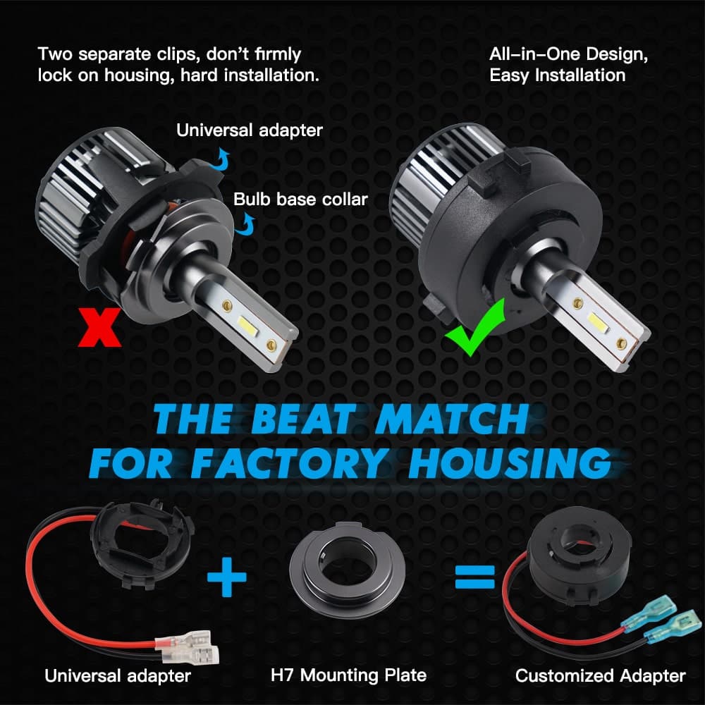 H15 LED Headlights Bulbs 110W 11000LM 6000K – northtitanz