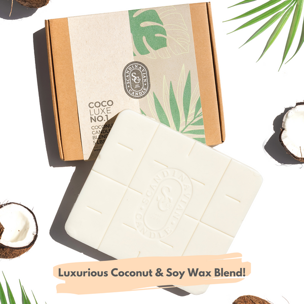 Coco Luxe No.1 - High Performing Luxurious Coconut Soy Wax Blend for Candle Making 5lbs.