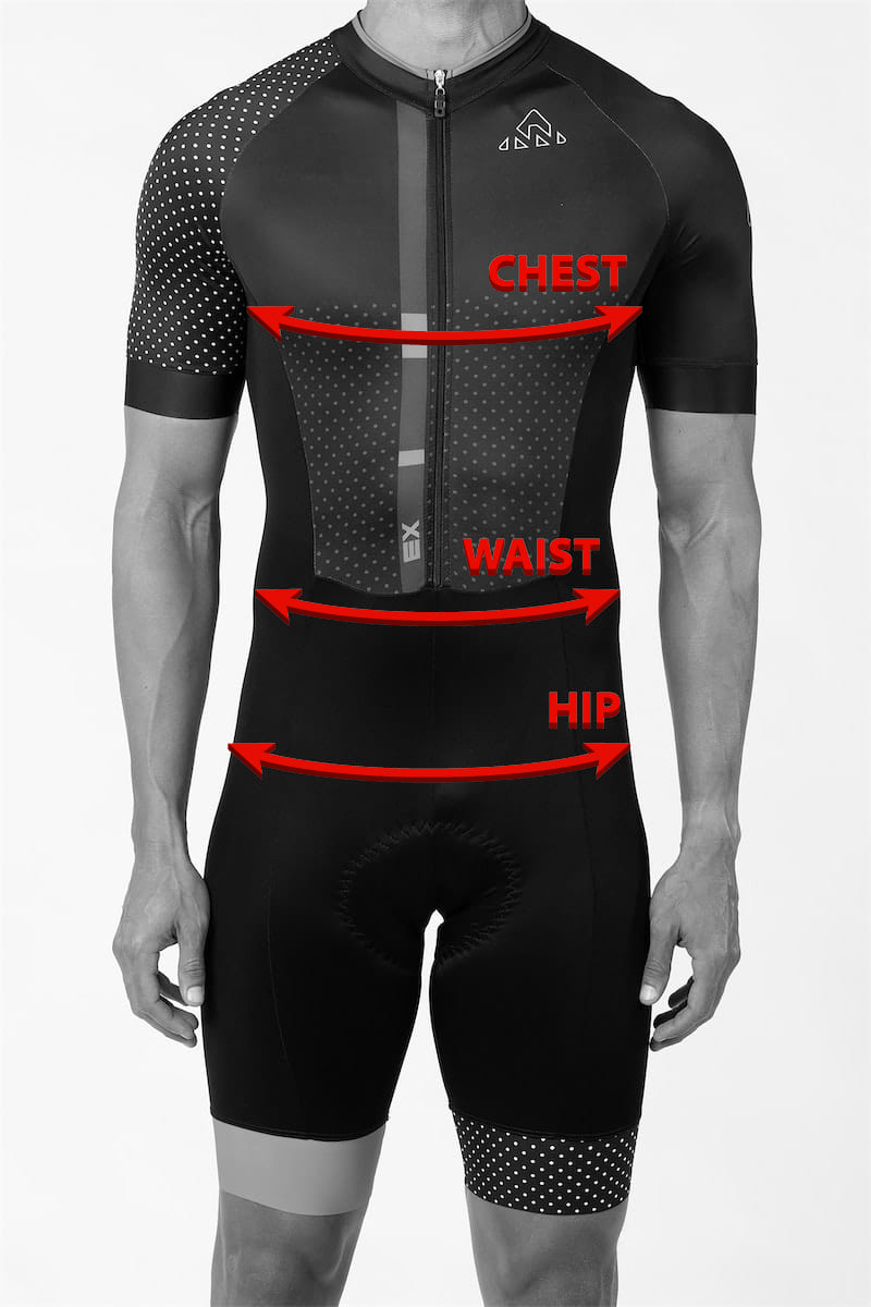 Men cycling skinsuit