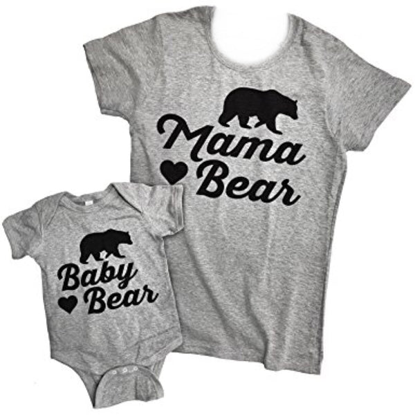 Mama bear and baby bear shirts, matching mommy and me shirts, mama bear shirt, mama and baby shirts, matching family shirts, mom  matching