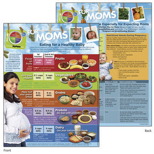 MyPlate for Expecting Moms Poster, Pregnancy Nutrition