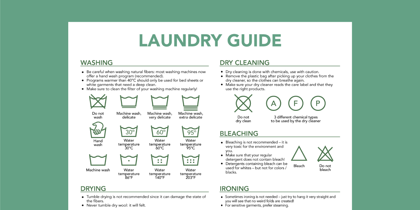 Ironing and Steaming Fabric Care Guidelines Cheat Sheet - Domestic Geek Girl