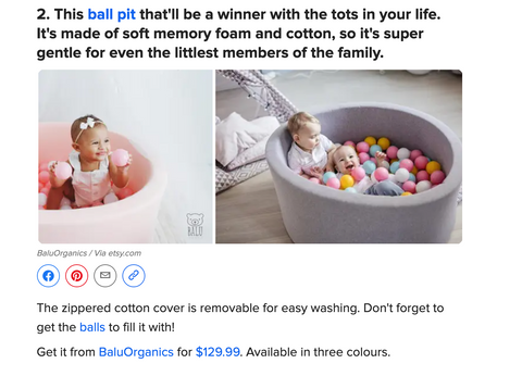 Balu Organics Baby Ball Pits Best Toys for babies and development