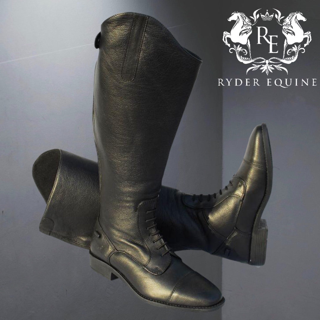 rhinegold elite luxus leather riding boot
