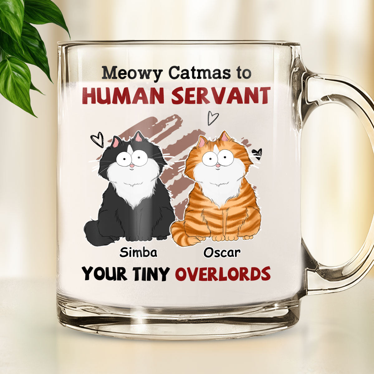 Your Tiny Overlords - Personalized Custom Glass Mug