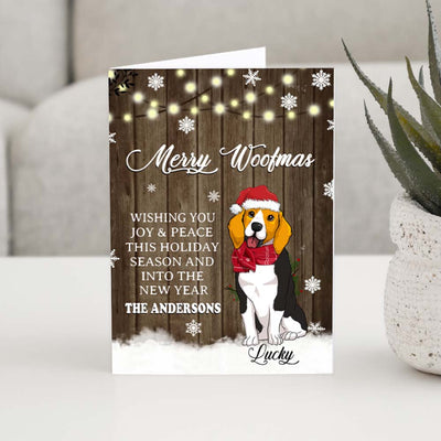 Merry Woofmas - Personalized Custom Folded Greeting Card