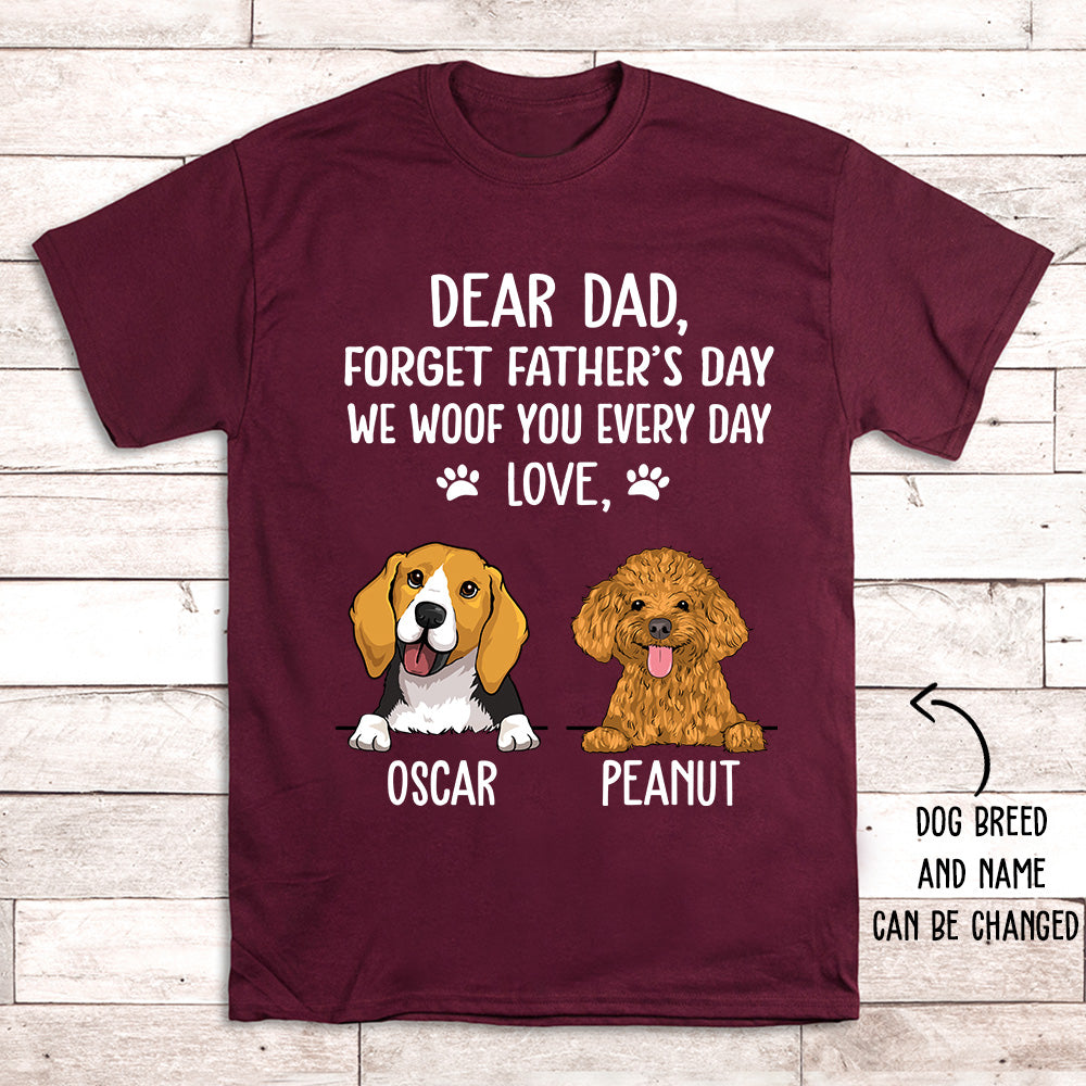 Doggy Dad Fathers Day Shirts Dog Dad Fathers Day Ts I Woof You