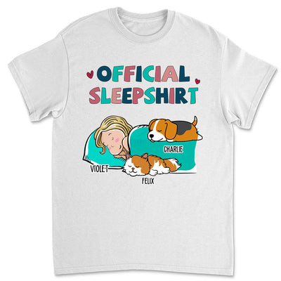 Sleeping Dog Sleepshirt Version 2 - Personalized Custom Unisex T-shirt –  PAWSIONATE