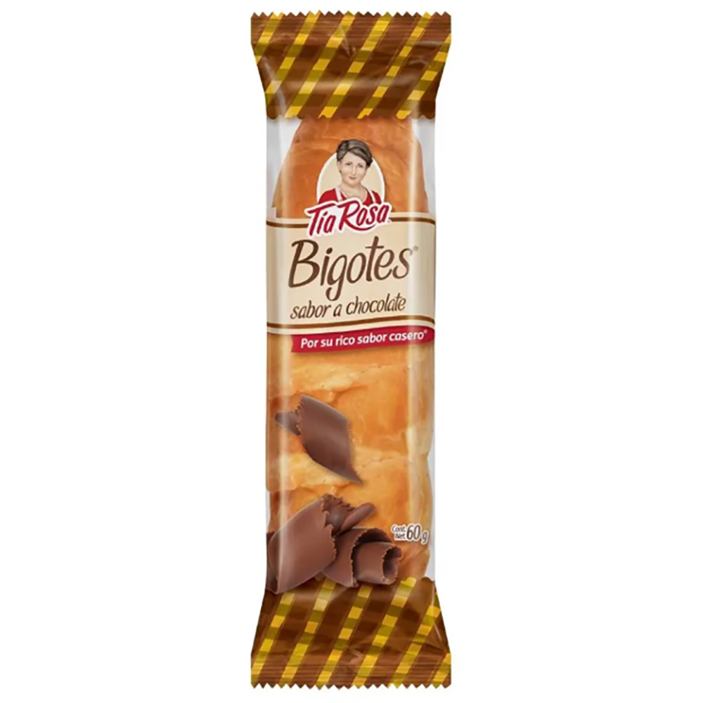 Pan Tía Rosa Bigotes Chocolate 60 GRS – Súper La Violeta