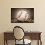 Baseball Rustic Sport Canvas Set