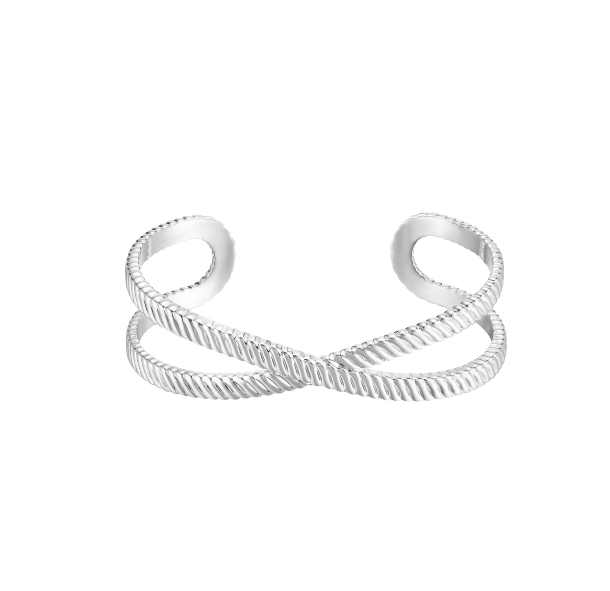 Eclipse Cuff Bracelet, Silver