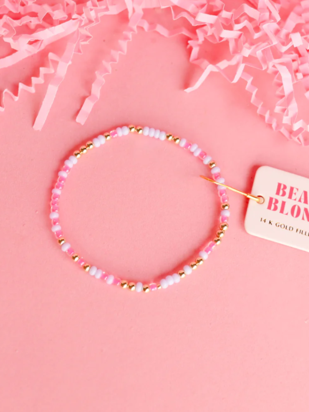 Hot Pink & Lilac Sprinkle Bracelet