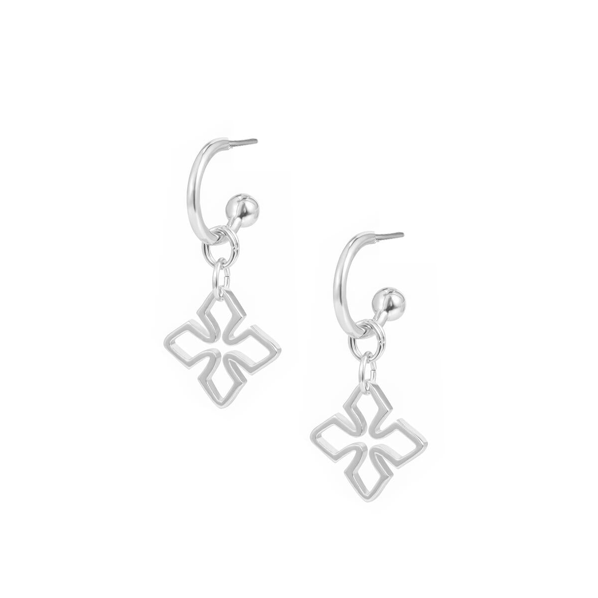 Grace Mini Huggie Earrings, Silver