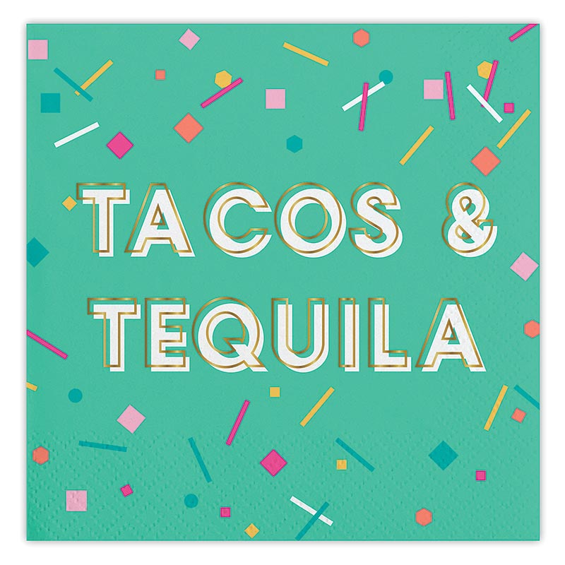 Tacos & Tequila - Beverage Napkins