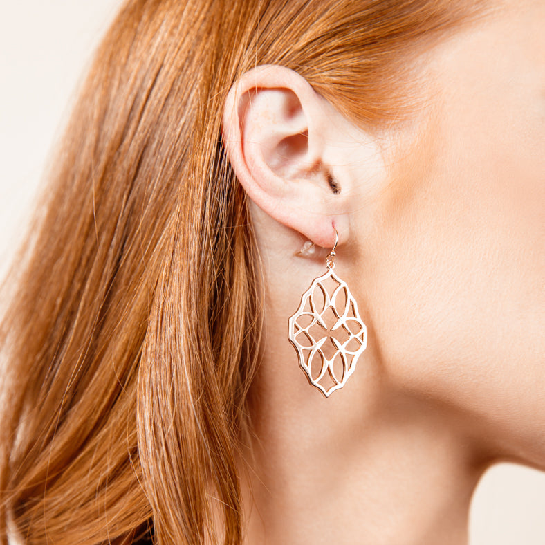 Believer Small Drop Earrings in Silver