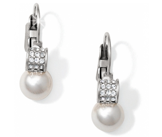 Meridian Petite Pearl Leverback Earrings