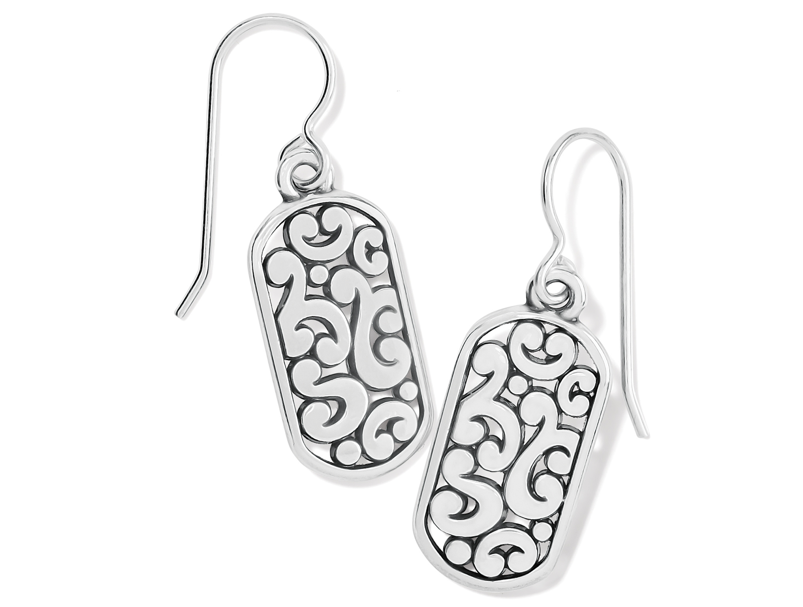 Contempo Token Tag French Wire Earrings