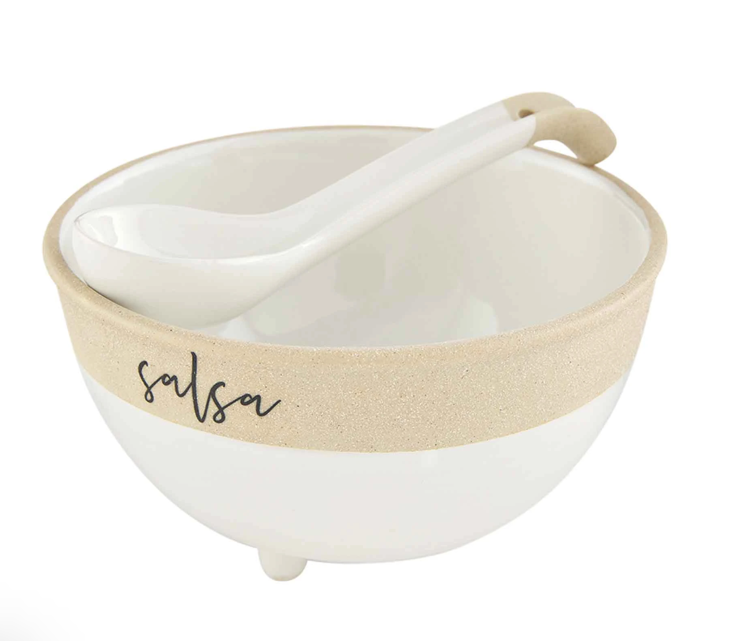 Farm Stoneware Salsa Set With Spoon