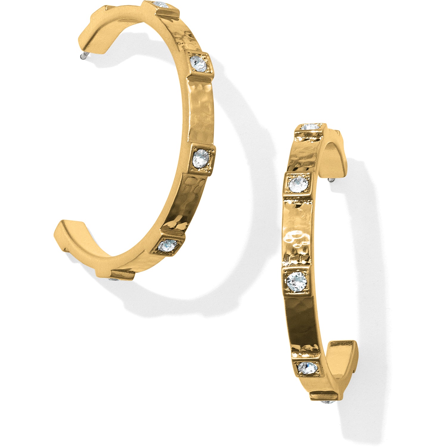 Meridian Zenith Station Hoop Earrings, Gold