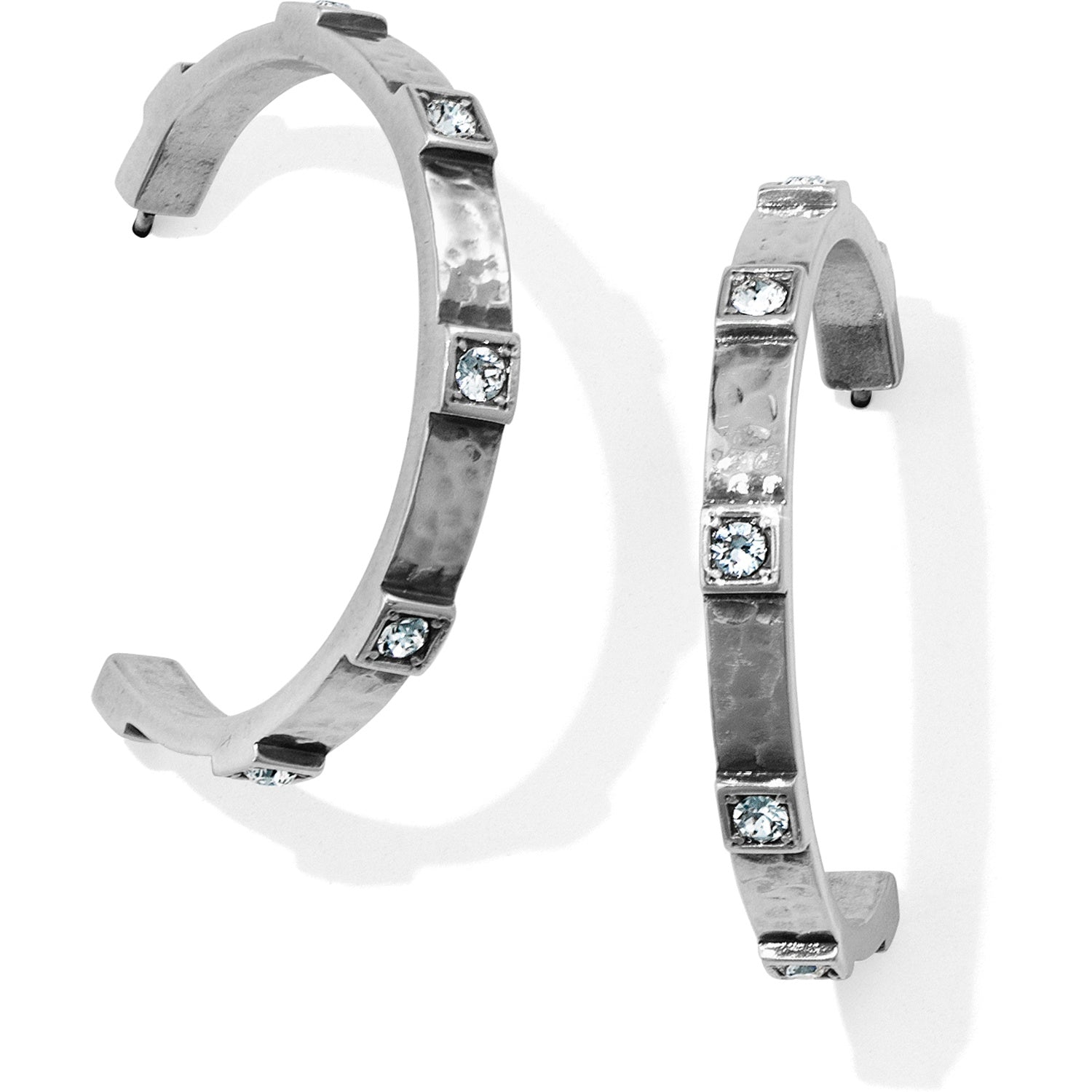 Meridian Zenith Station Hoop Earrings in Silver