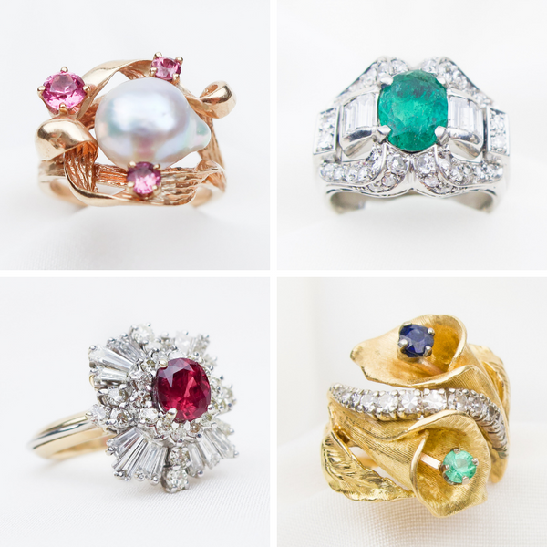 gemstone rings for mom