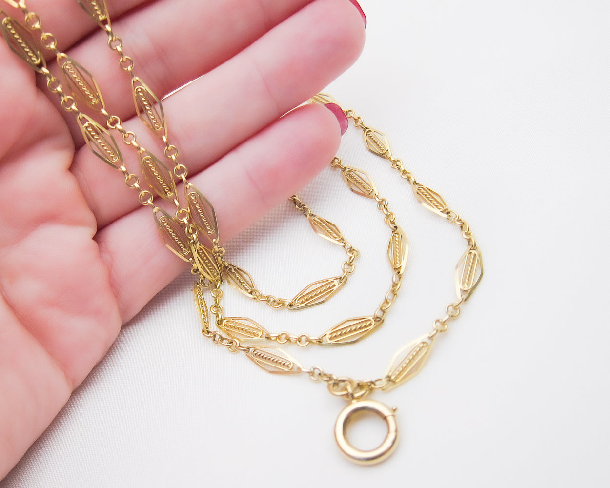 75%OFF!】【75%OFF!】OX JEWELRY French Rope Chain Necklace