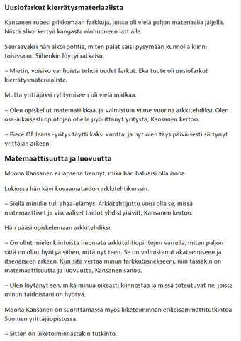 moona-kansanen-tampere-piece-of-jeans-farkut-ekologiset-vastuulliset-kotimaiset-suomalaiset-tamperelainen-farkkuyritys-farkkubrändi-hajoavat-farkut-liikeidea-suomi-suomalainen.