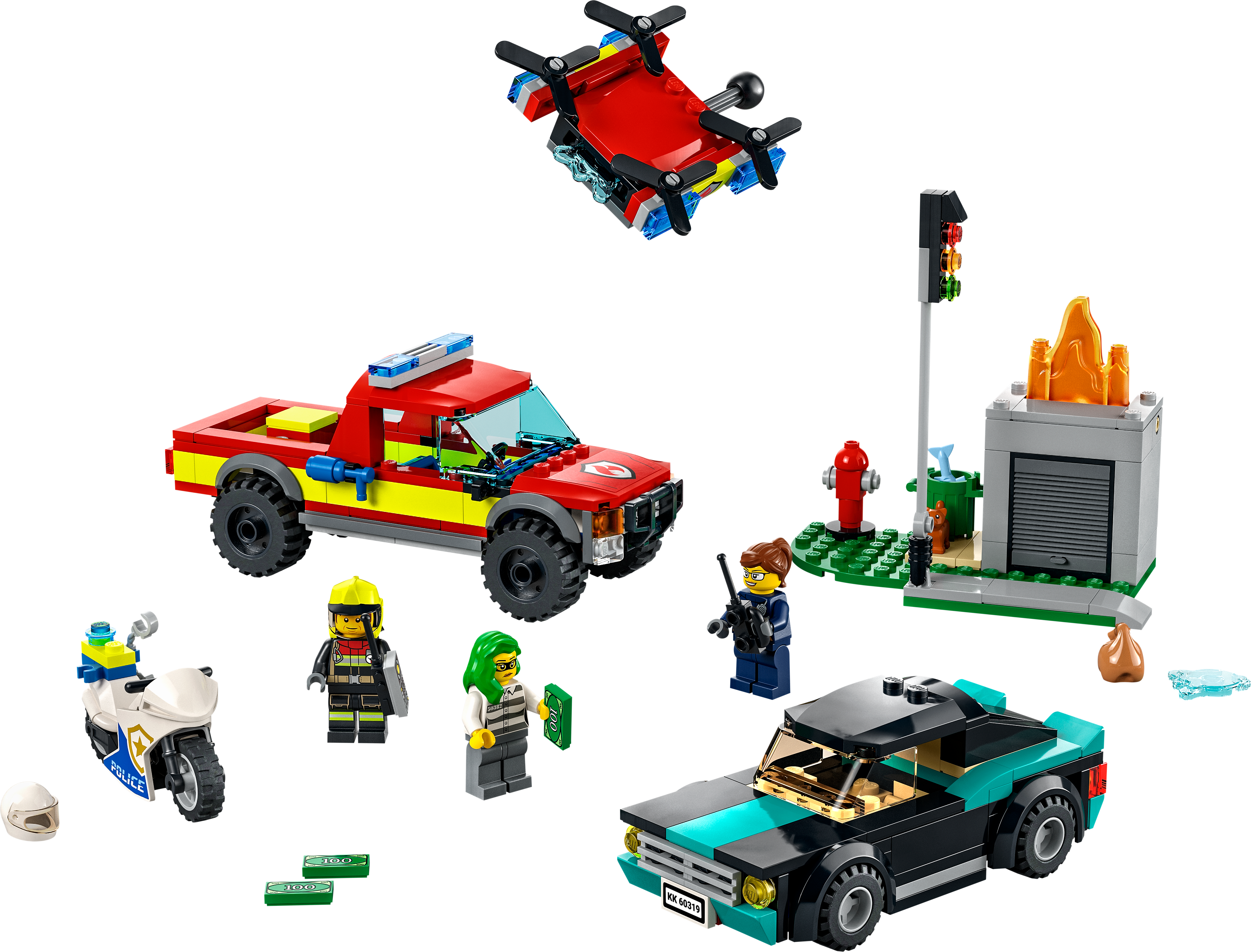 Rescate de Bomberos y Persecución Policial - Lego City - LEGO PERÚ