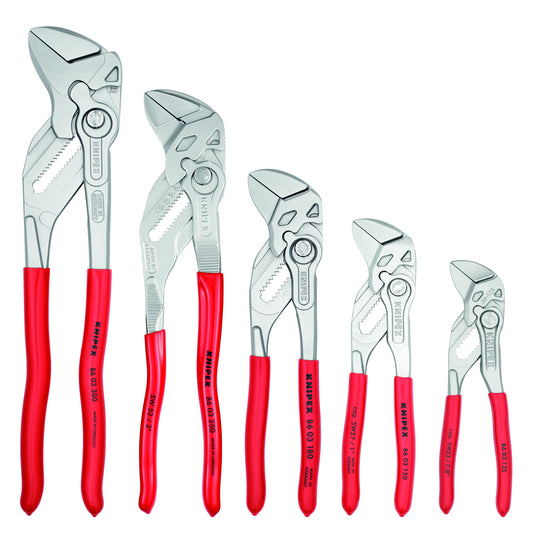 KNIPEX Tools - 2 Piece Mini Pliers Wrench Set (9K0080121US) & Klein Tools  65200 Ratchet Set, 5-Piece Mini Ratchet Set with Phillips, Slotted, and