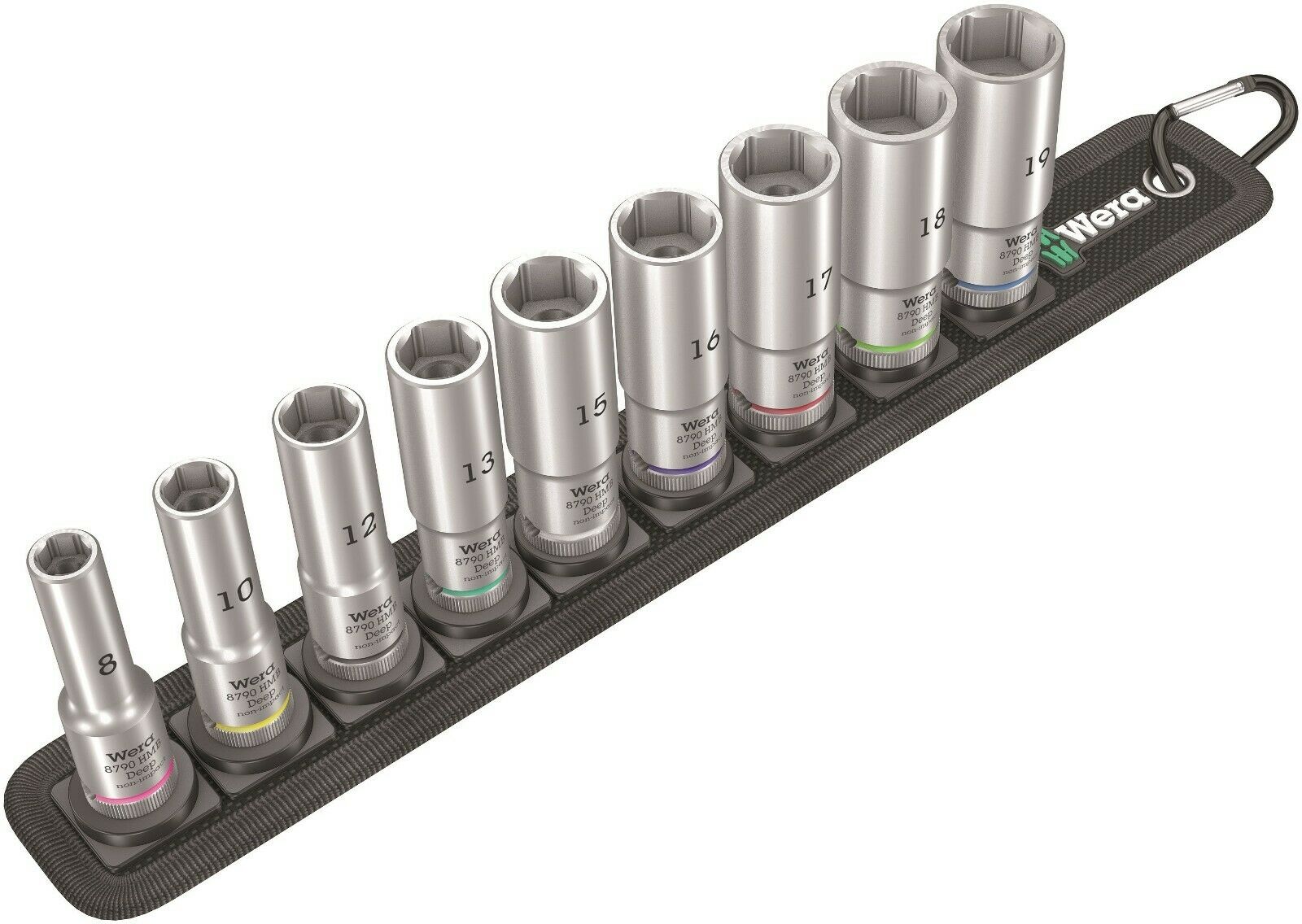 Wera 8790 HMC Belt C Deep 1 Socket Set 1/2