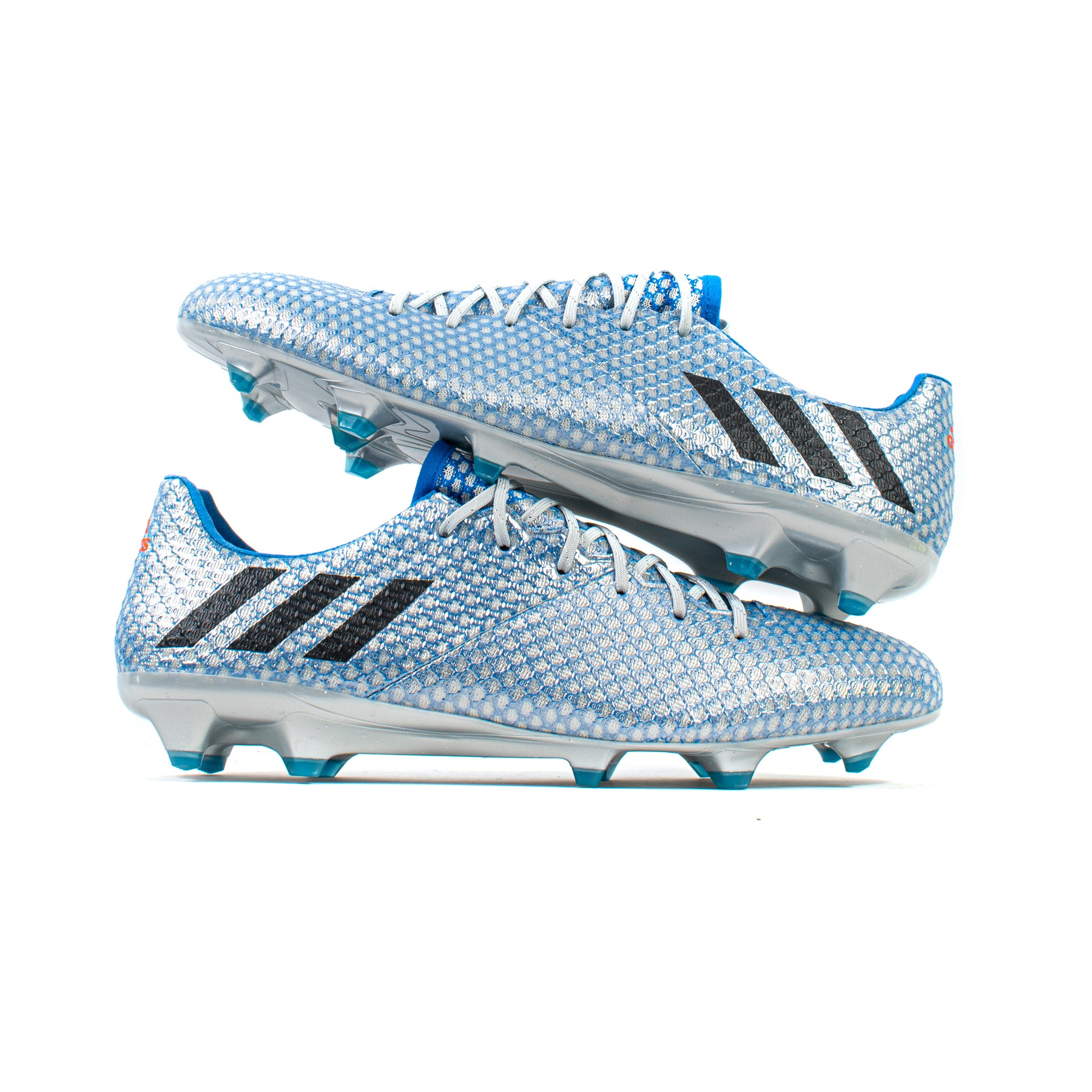 estafa Suplemento escaramuza Adidas Messi 16.1 Silver Blue FG – Classic Soccer Cleats