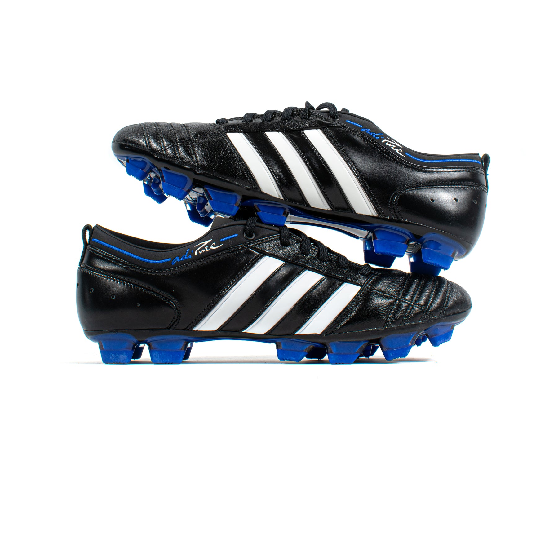 Célula somatica Conciso estoy de acuerdo Adidas AdiPure II Black Blue FG – Classic Soccer Cleats