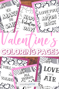 Love Coloring Sheets Pack Everythingmom