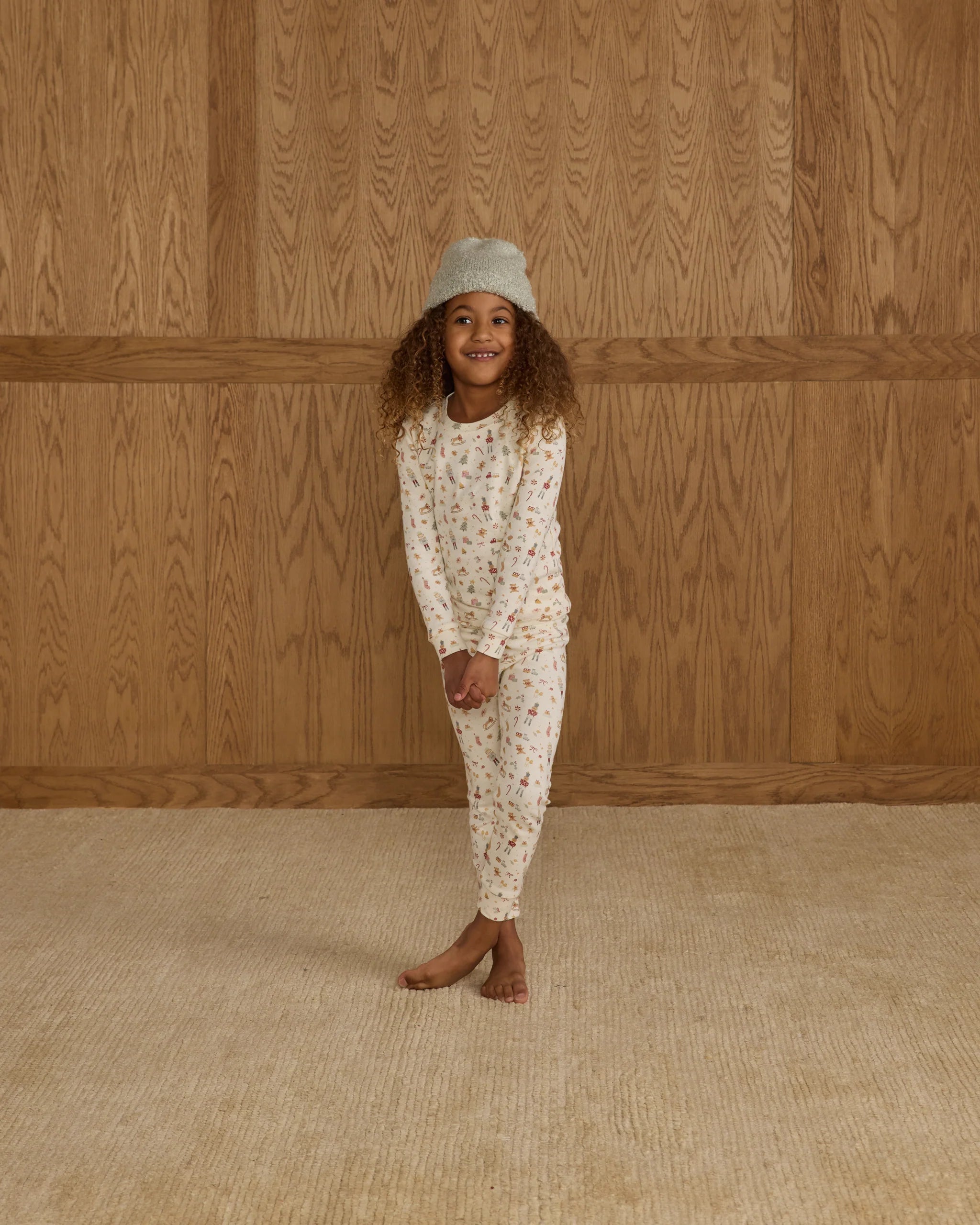 Organic Long Sleeve Pajama Set Festive