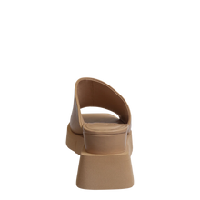 Load image into Gallery viewer, INFINITY IN CAMEL WEDGE SANDALS