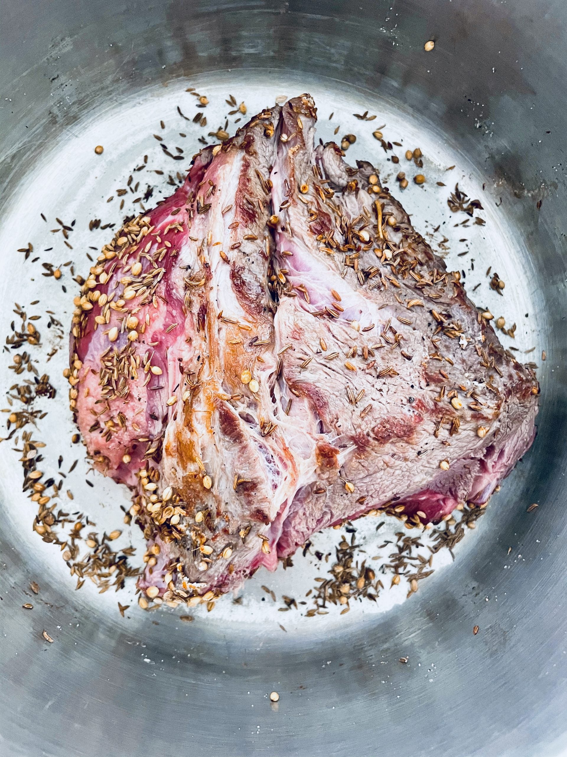 Step 1 Spiced Pot Roast with Beets & Brussels Healthy Recipe