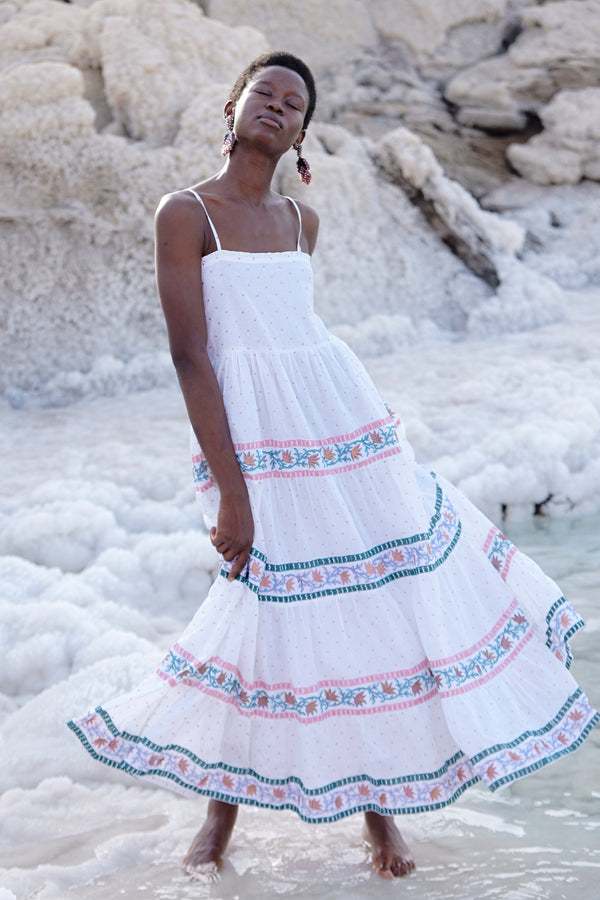 新品で購入 herlipto Cambrils Cotton-Blend Dress | www ...