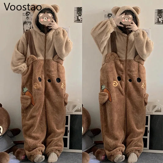 Kawaii Teddy Bear Cloak Pajamas – Kore Kawaii