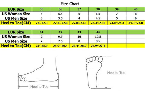 Kawaii Black Usagi High Tops Size Chart