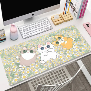 Daisy Cats Desk Pad - Kore Kawaii