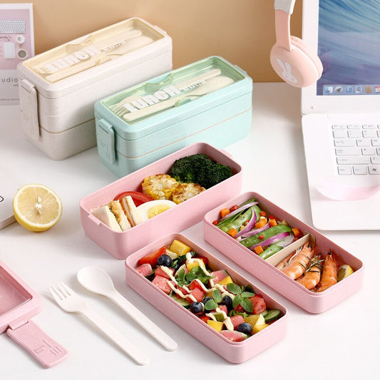 Bento Box Ripe Peach and Mini Bento Unicorn Set