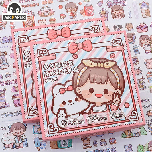 Kawaii Planner Stickers - Cute Stickers - Bunny and Bear Stickers - Ka –  All The Kewt Stickers