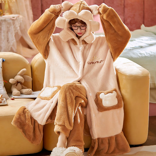 Kawaii Teddy Bear Cloak Pajamas – Kore Kawaii