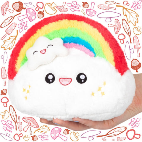 Squishables IG photo of a rainbow cloud plushie