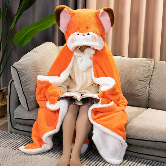 Cute Shark Blanket Hoodie Cloak – Kore Kawaii