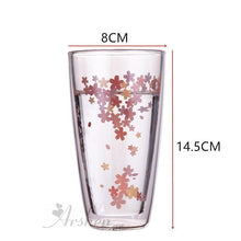 Load image into Gallery viewer, Sakura 350ML Double Wall Glass