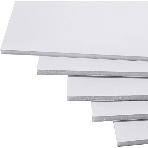 CORFLUTE SHEETS - WHITE - SIZE: 455MM x 610MM - 5MM THICK (Each)