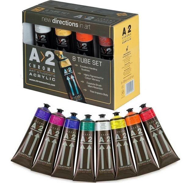 Chroma Interactive Artists Acrylics Set of 12, 20ml Assorted