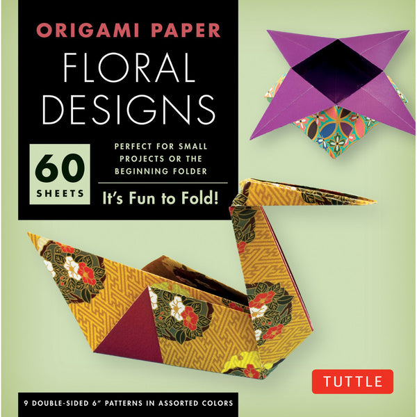 Origami Paper Geometric Designs 49 Sheets 6 3/4 (17 Cm): Large Tuttle Origami Paper: Origami Sheets Printed with 6 Different Patterns (Instructions for 6 Projects Included)