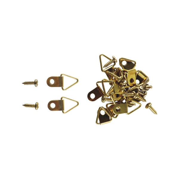 Everhang 8kg Brass Plated Picture Hooks - 4 Pack - Bunnings Australia